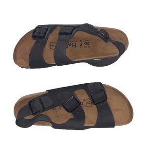 Betula Birkenstock Men’s Black Leather Sandals 11